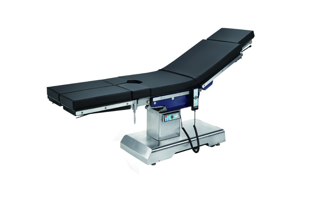 Electric motorized stainless steel C-arm compatible operating room OT table