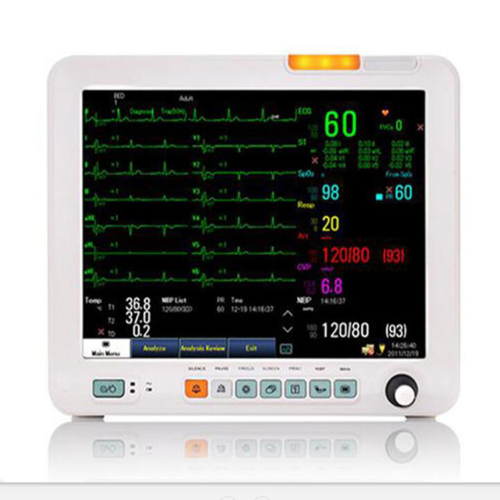 Multi-parameter 12.1 Inch Color Touch Screen Multi-parameter Patient Monitor With CE FDA
