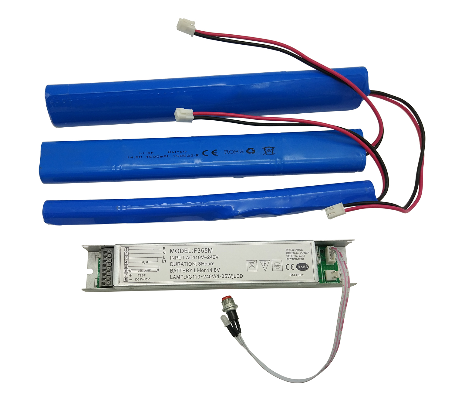 1-45W LED Emergency Power Supply, 110V-240V LED Conversion Kit
