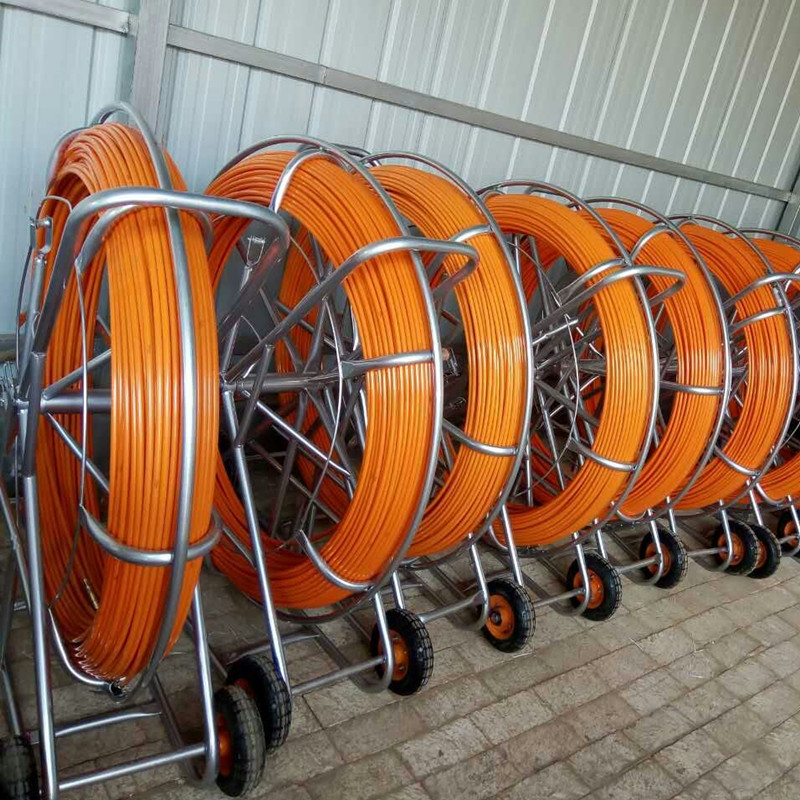 14mm*300m Fiberglass Detectable Duct Rodder, Underground Cable push pull rods