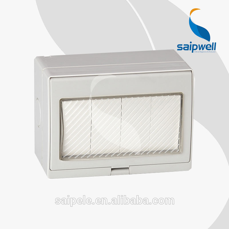 Saipwell Y 250V/13A IP55 Four-Position Control Switch Electrical Distribution Box (SPL-4GS)