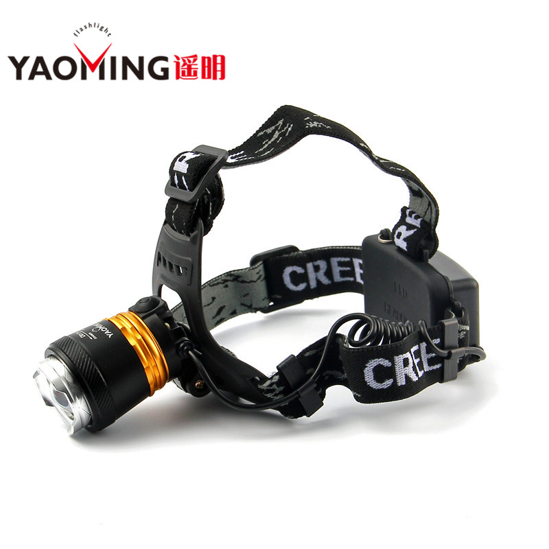 YM-3029 High Power Headlamp Rechargeable Waterproof Head Lamp XM-L T6 3 Modes LED Flashlight