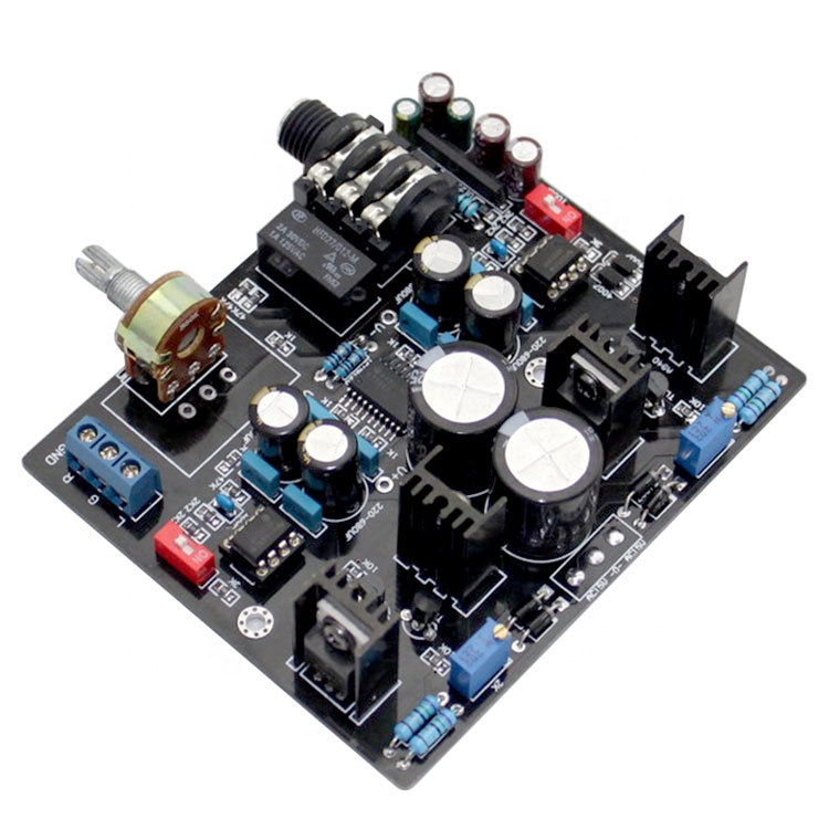 TPA6120A NE5534 Headphone Amplifier Board UPC1237 Protective Circuit for 32-600 ohm speaker