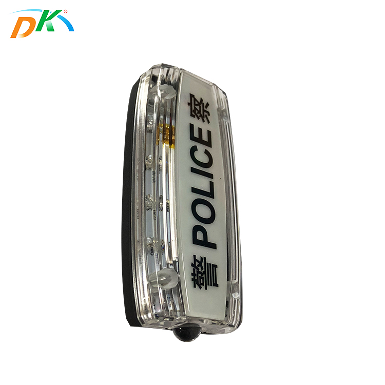 DK LED police security power flare light police shoulder light double sides