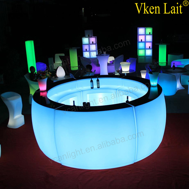 light up illuminated led light bar table for wedding event party decoration