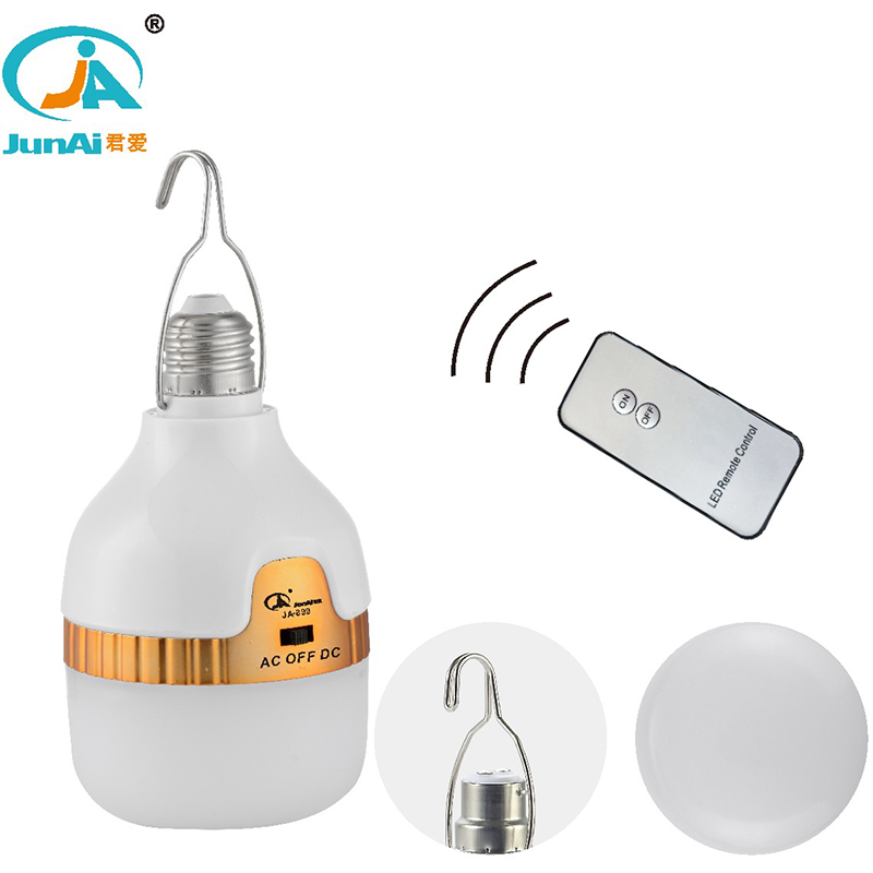 2019 New style emergency led bulb with remote control rechargeable led light bulb JA-899