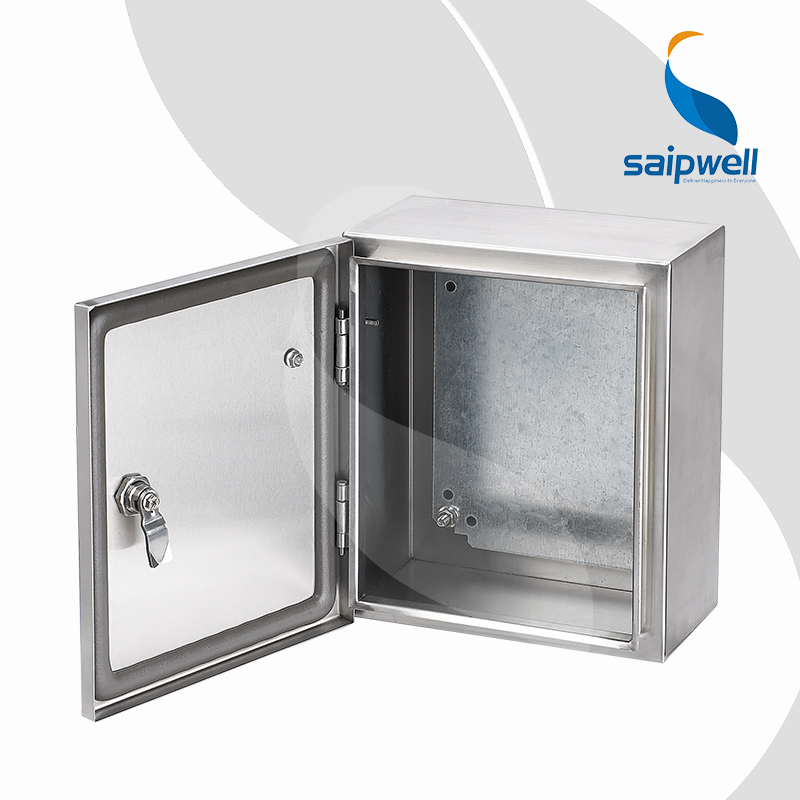 SAIPWELL Y 400*300*200mm Stainless Steel material Wall Mounted Electric Metal Electrical Distribution Box SP-B2-403020