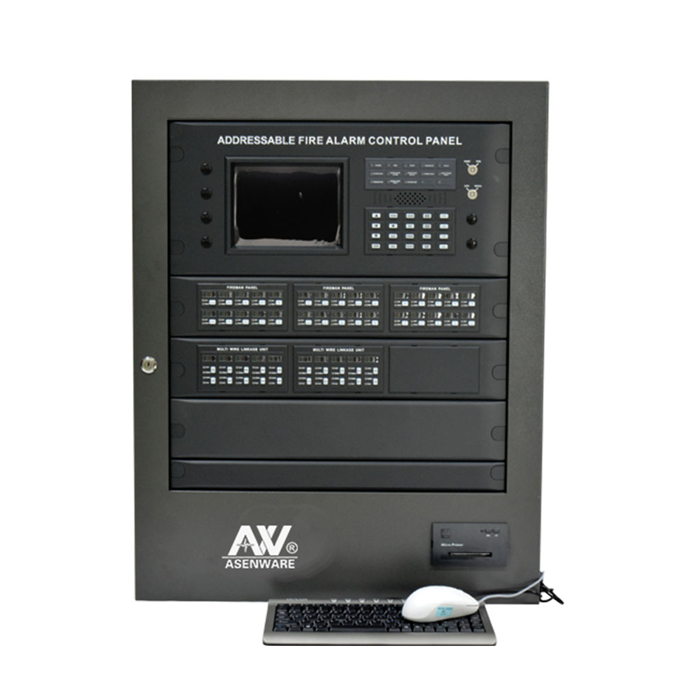 792 point wall mounted fire alert panel///Addressable Fire alert Control System Panel JB-QBL-2100 with DC24 V /7 AH