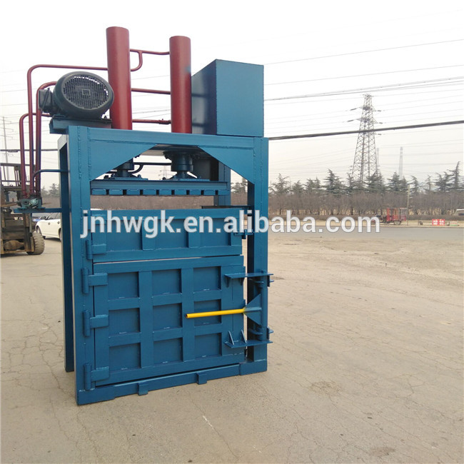 Recycling baler machine waste carton papers cardboard pressing baling machine