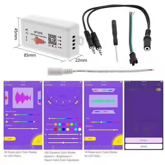 NEW Design SP107E led pixel ws2812b ws2811 music LED controller