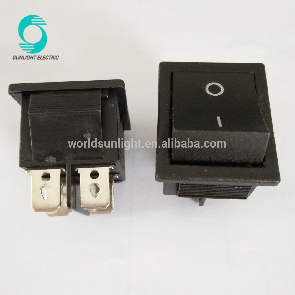 KCD2-201 15A 250VAC (ON)-OFF momentary t85 double pole single throw non-illuminated rocker switch