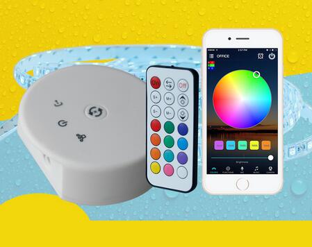 WiFi+RF 21Keys 24 keys buttons ir infrared led wireless remote controller for led strip by SmartPhone