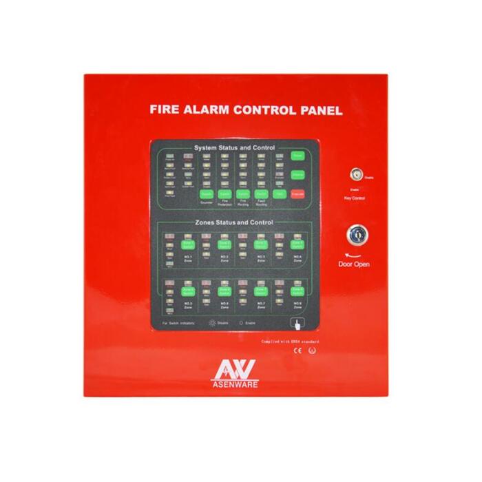 8 zone 2-wired Bus Conventional Fire Detection Alarm System Solution