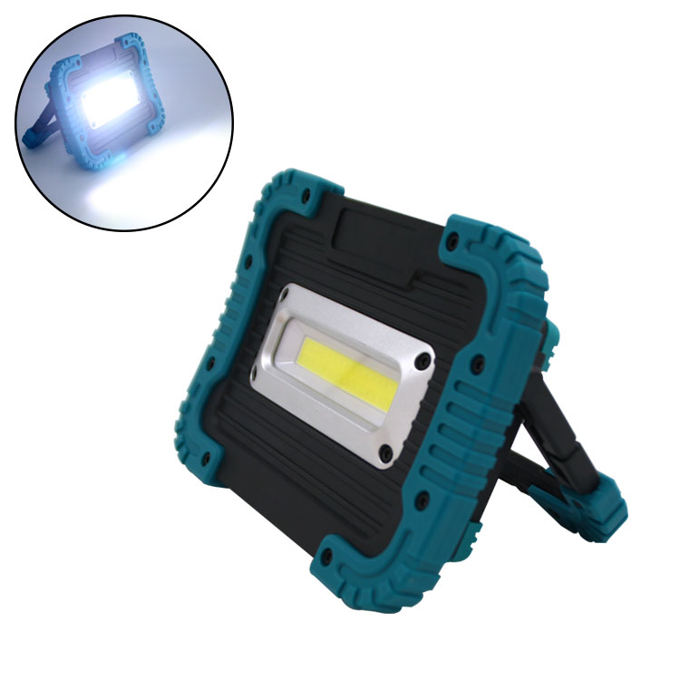 High power led COB Floodlight, 10w led portable flood light rechargeable with bank power