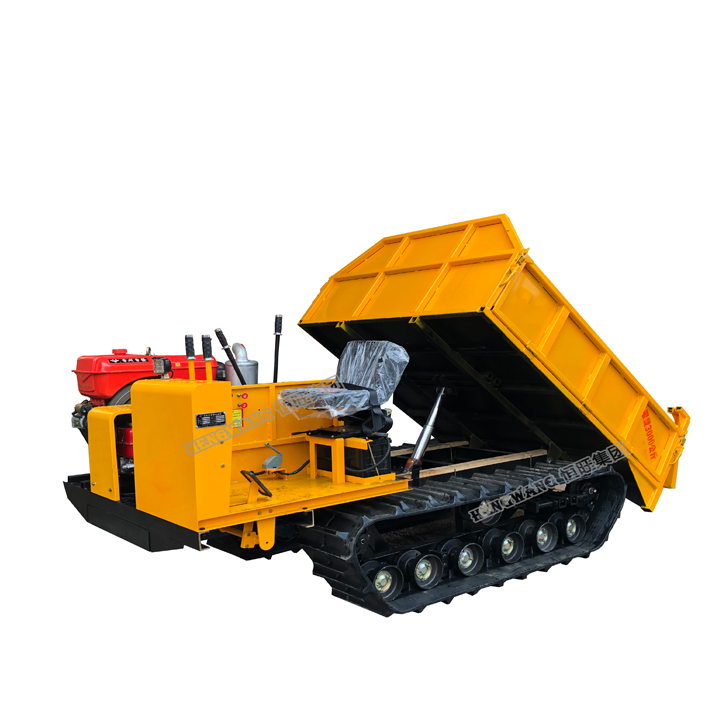 mini rubber track dumper  Garden gasoline mini dumper with scissor lift for agriculture
