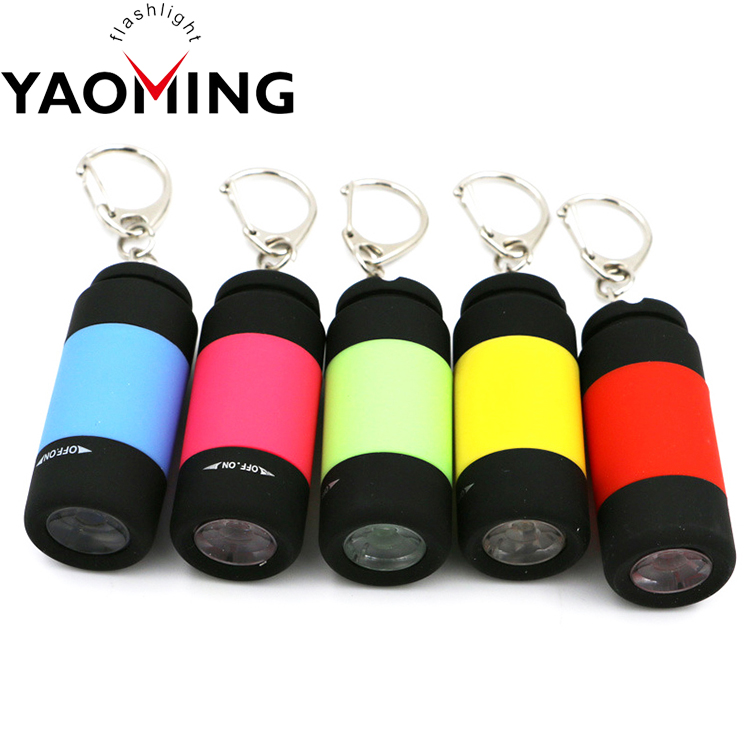 Promotional Gifts Mini USB Rechargeable LED Keychain Flashlight