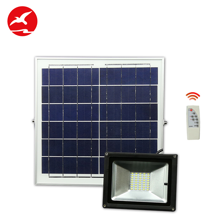 Hot sale competitive price wireless control 10w 20w 30w 50w 100w led solar flood light