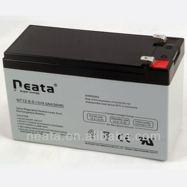 Lead acid battery 12V 9AH deep cycle battery for solar system