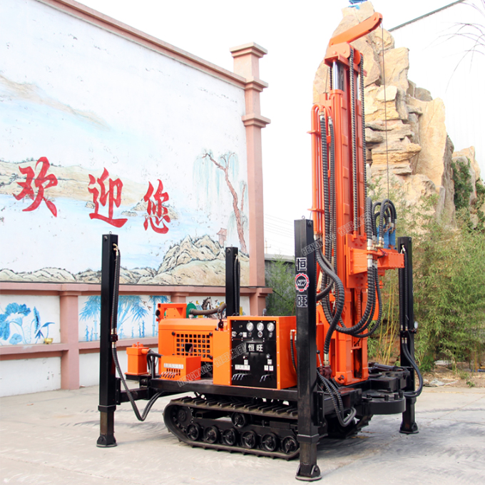 HQZ300L Multifunctional pneumatic drilling rig with mud pump and air compressor