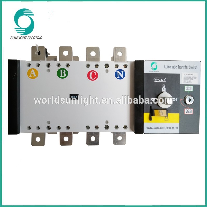 automatic changeover switch 16A~3200A 3P,4P single phase Automatic electrical Transfer Switch