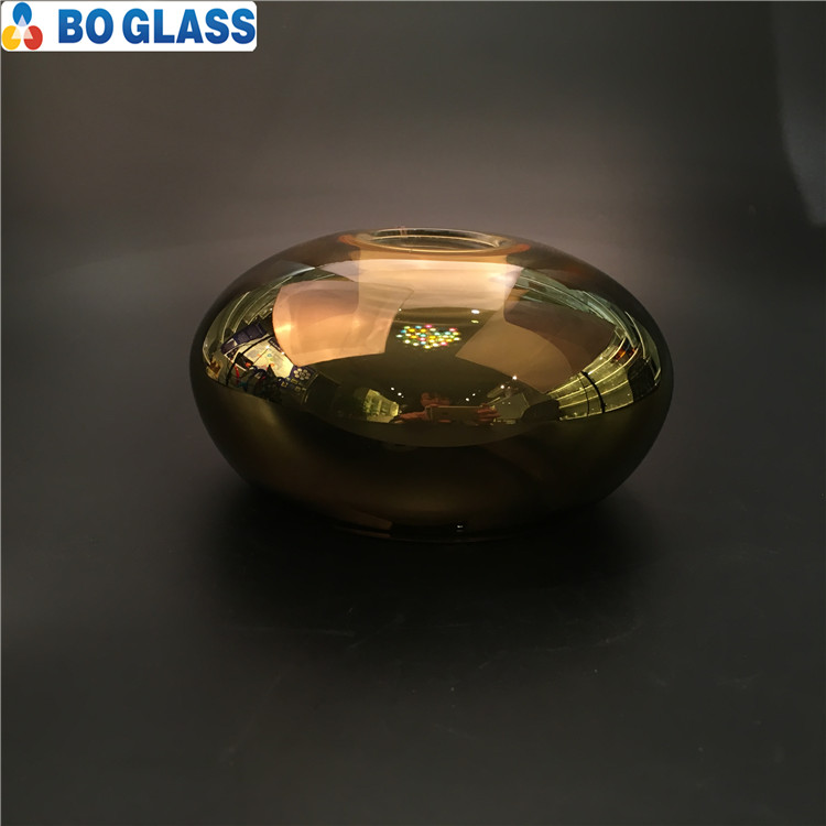 High quality gold electroplated with G9 tooth lamp glass lamp shade