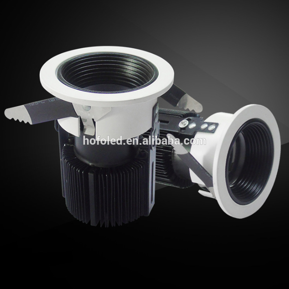 Anti glare black 90mm LED hotel cob downlight 10W