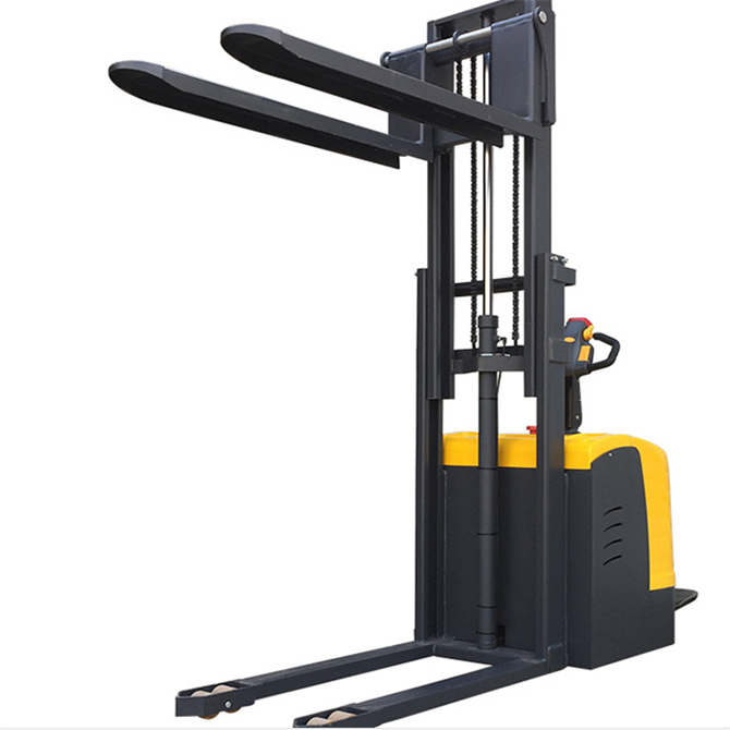Cheap and nice price 4m Lifting Battery Full Electric Pallet Stacker price