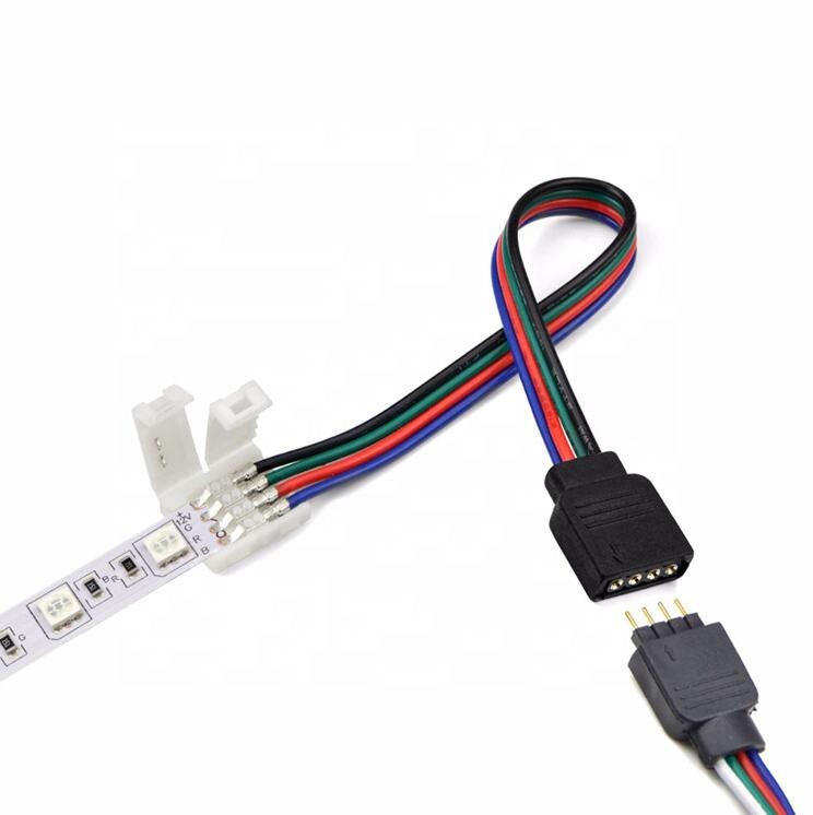 Non waterproof 5050 3528 RGB Strip Female to Terminal Fast rgb 4P Connector