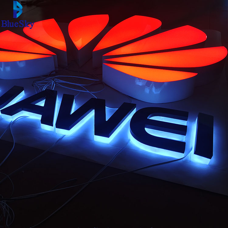 LED Frontlit advertising phone LOGO sign channel letters for Phone project