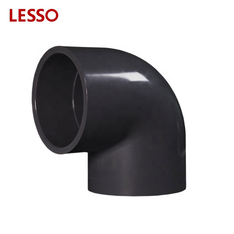 LESSO ASTM standard PVC SCH 80 Schedule 80 fittings 90 degree elbow