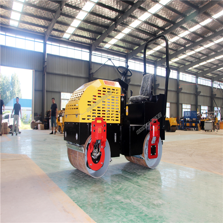 2 ton full hydraulic double steel wheel  vibratory road roller