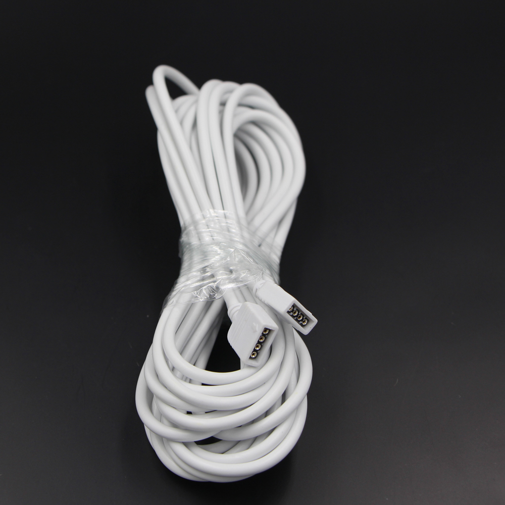 1M 2M 5M 10M 30cm 50cm 4 PIN RGB led connector Extension Cable cord Wire with 4pin connector for 3528 5050 RGB led strip Light