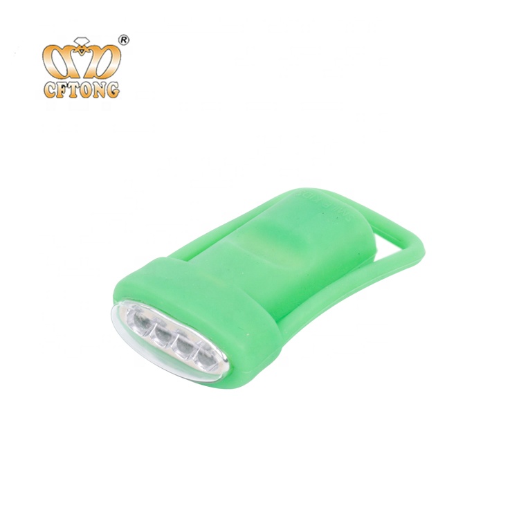 Promotional Hot Selling Mini 4 LED silicone bicycle light