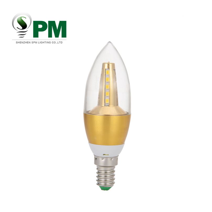 High quality led smd 2835 led candle light e17