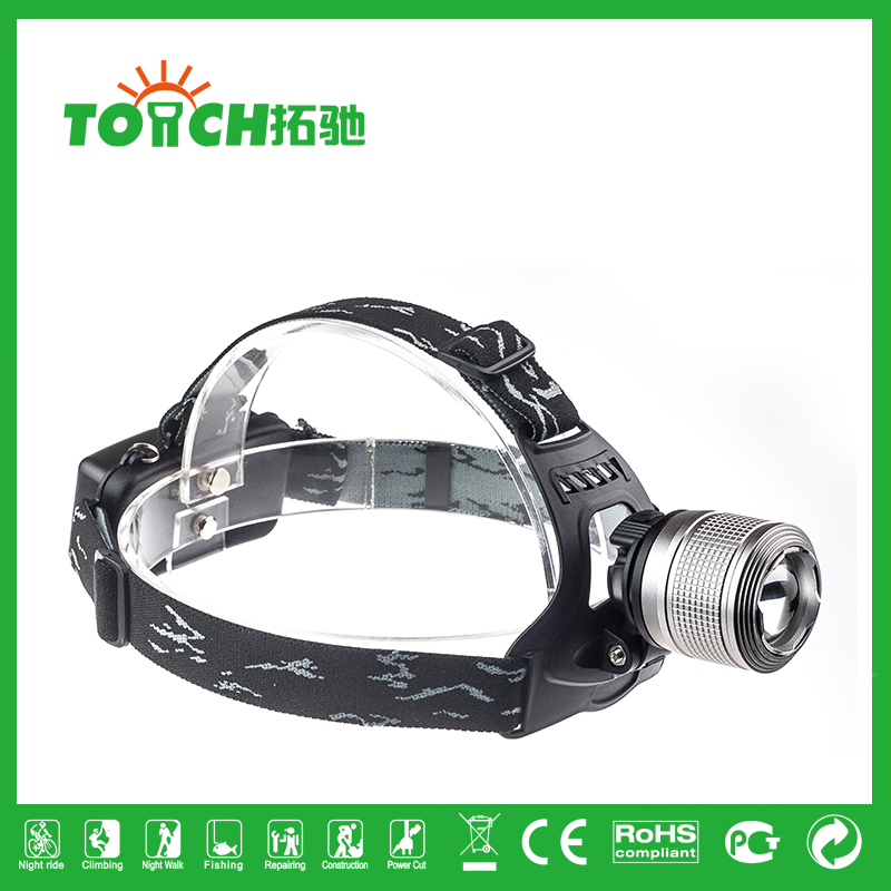 Aluminum alloy high quality 4 colors outdoor lighting rechargeable headlamp led headlamp light