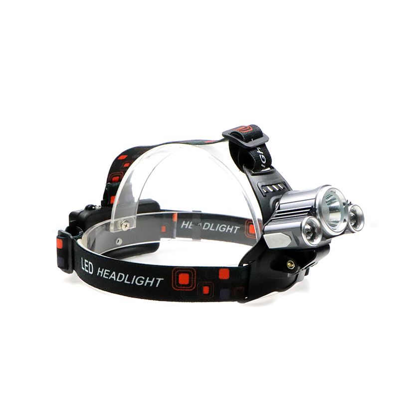 Adjustable rechargeable battery head flashlight tactical headlamp for headlamp for camping 18650 headlights 3 linternas