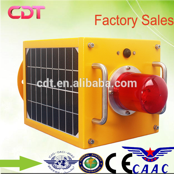 Four solar panel led obstruction aircraft warning light CK-11L-T Low intensity factory price