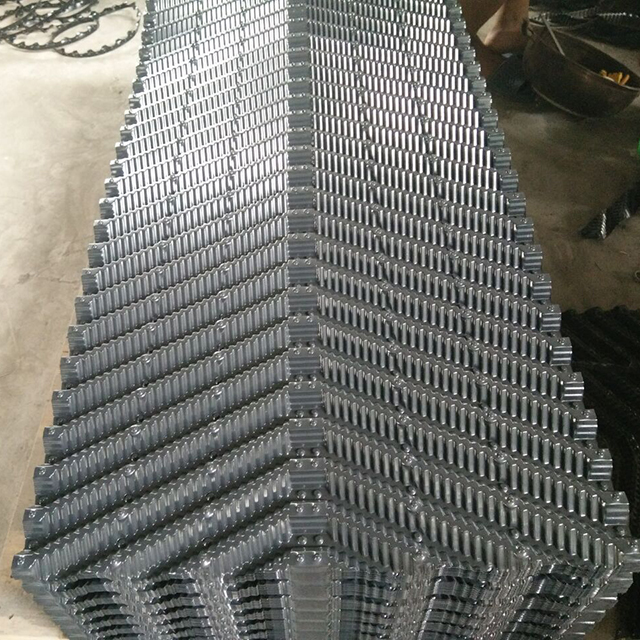 Customized PVC Oblique Wave Counter Flow Cooling Tower Fill Blocks