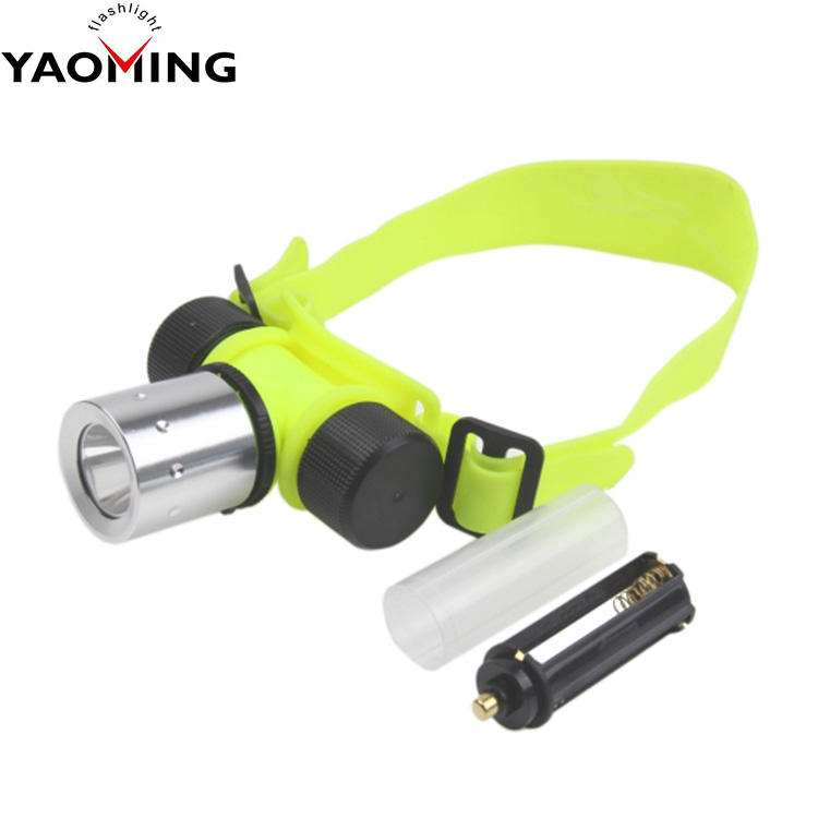 2018 XM-L T6 Waterproof Led Diving Swimming 1000m Long Distance Zoom Diving Headlamp Head Light