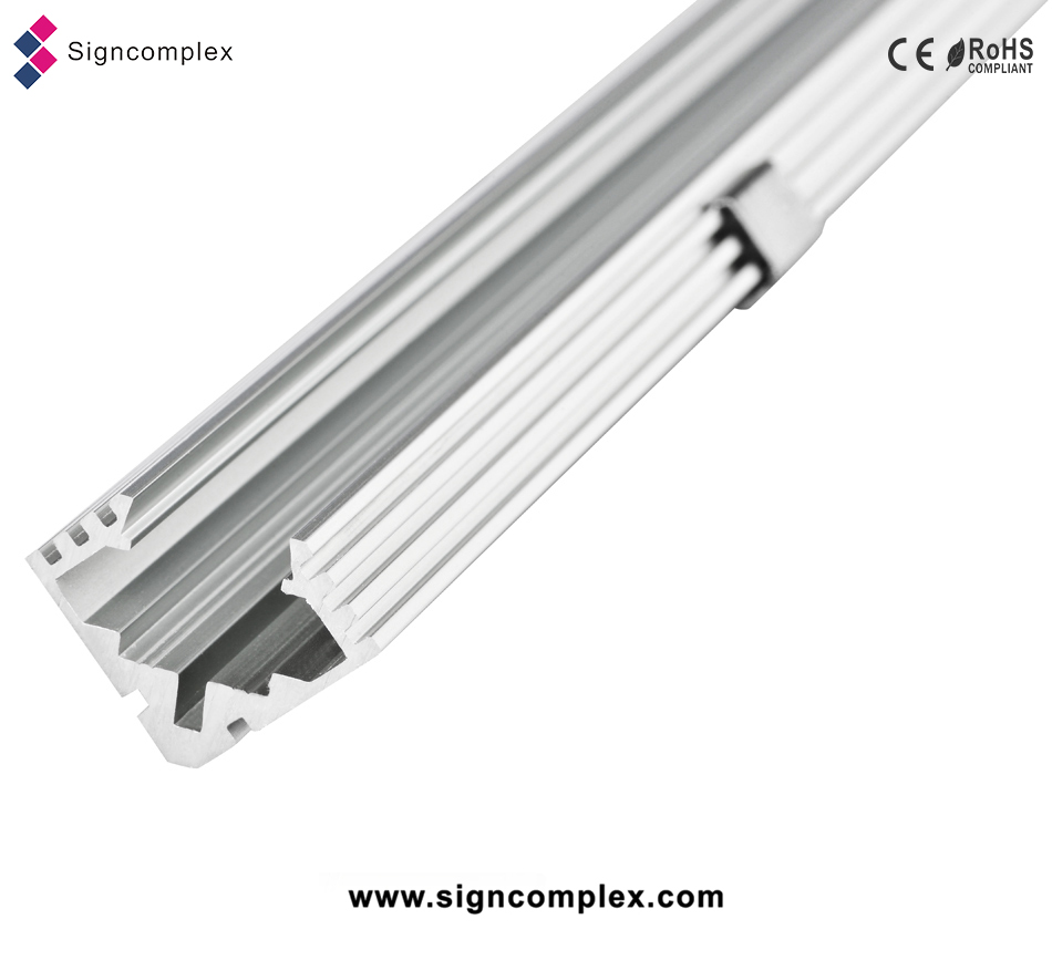 12 different shapes silver oxidation 6063 led bar aluminium profile