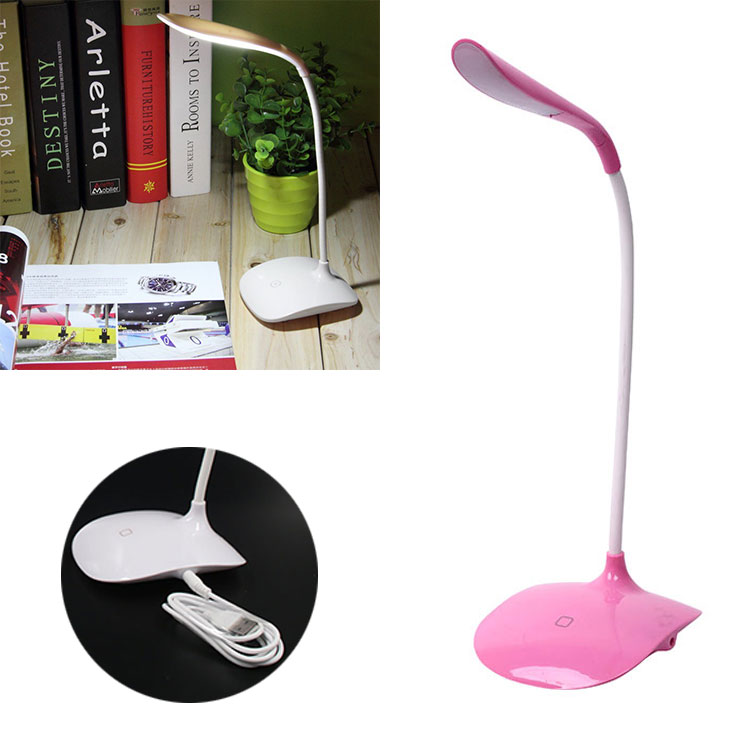 14 SMD led Desk Lights USB Rechargeable Touch Sensor Cordless LED Light Reading LED Flexible Lampara Desk Lamp