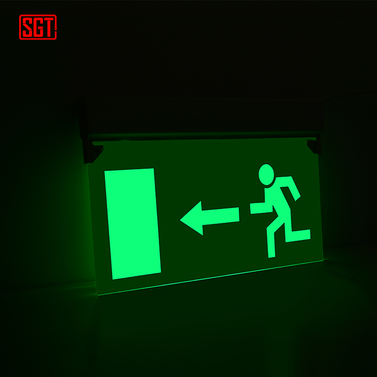 LED acrylic Green running man exit sign