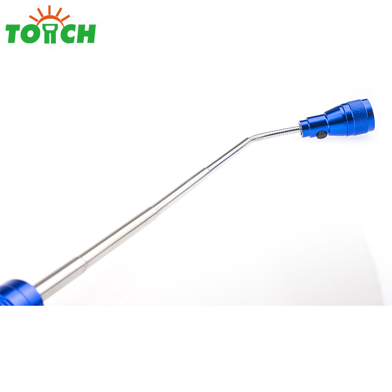 aluminum torch extendable 27 LED + 3 LED Telescopic Flashlight based with magnetic work light