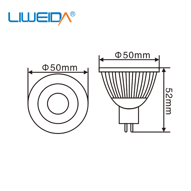 Best price high quality 5W MR16 spotlight indoor good luminous 12 volt bulb led spot light