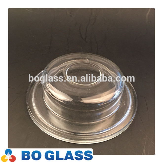 Solid clear pressed glass cover in high quality