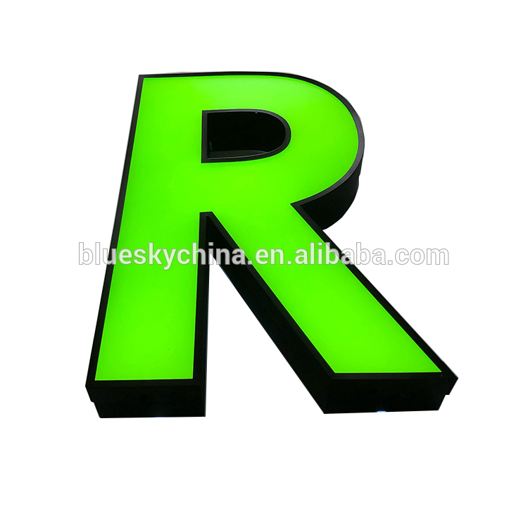 Chinese factories supply outdoor advertising led acrylic signage custom 3d led shop name channel letter signs