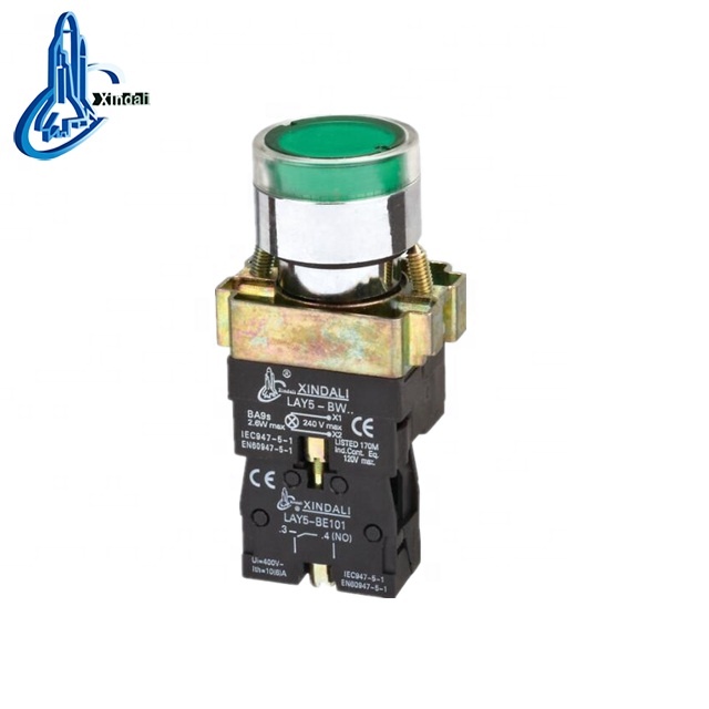 LAY5-BW3361 led light illuminated pushbutton switch xb2bw3361