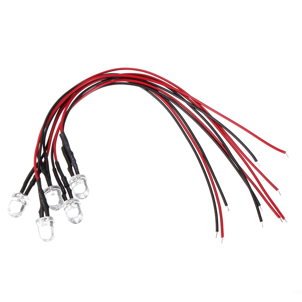 blue green red 12V 5mm 3mm LED diode light color with plastic holder cap