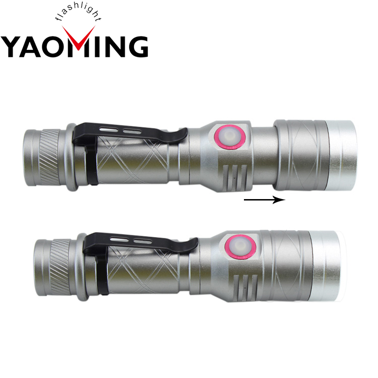 Multifunction Mini USB LED Rechargeable Flashlight Magnetic