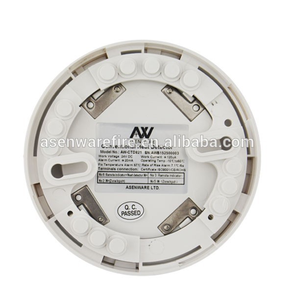 Conventional fire alarm heat/temperature detectors, 24VDC heat alarm with high quality